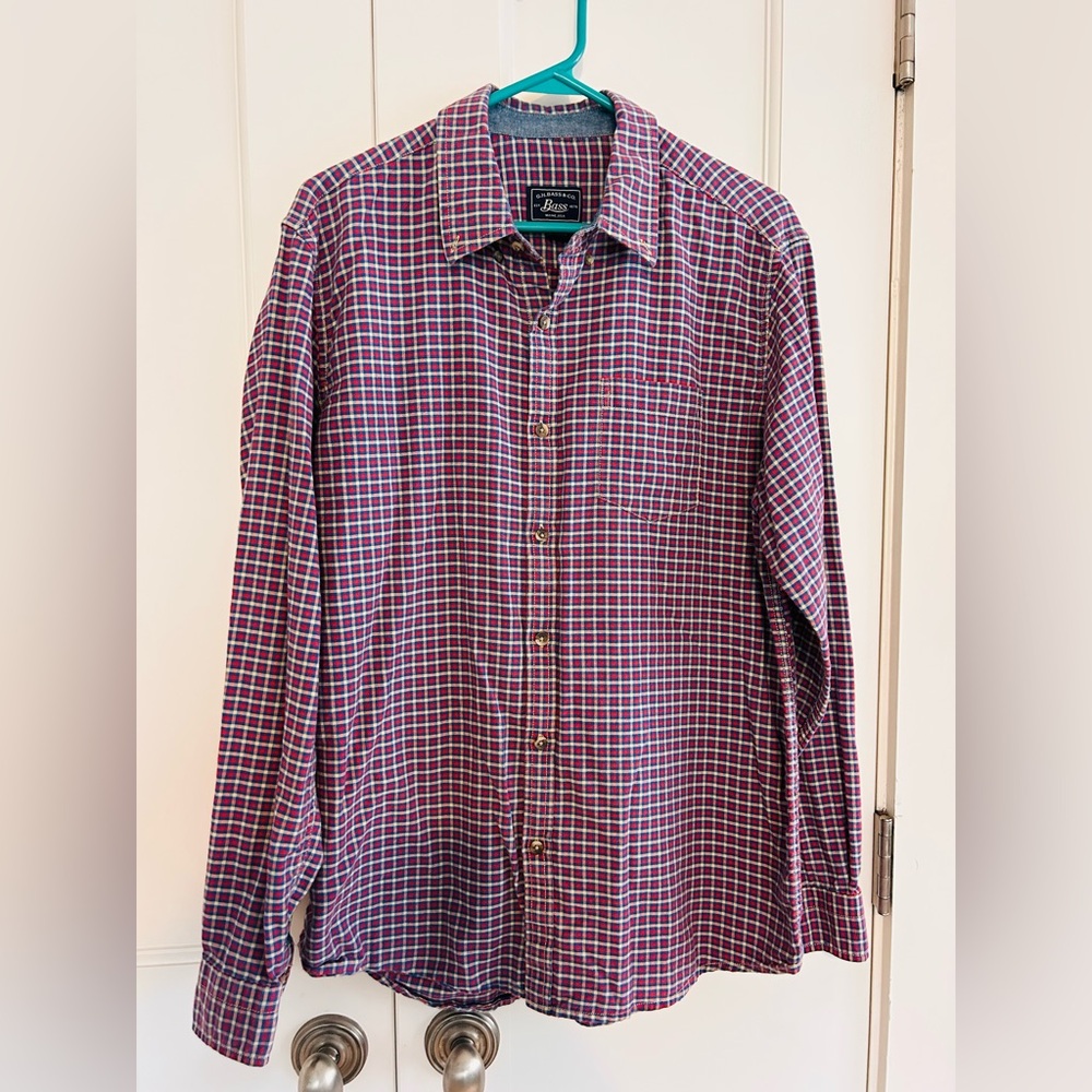 Men’s Large 100% Cotton G.H. Bass & Co. Classic Flannel New Condition